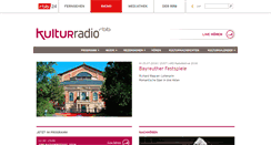 Desktop Screenshot of kulturradio.de